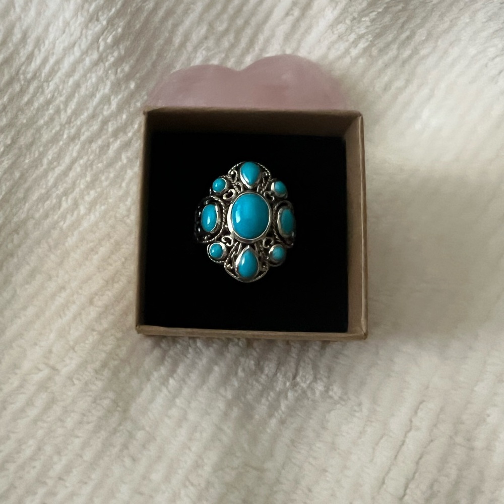 NWOT Samuel B Sleeping Beauty Turquoise Sterling Ring